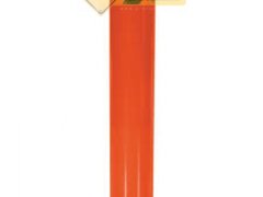 Stalp portocaliu metalic